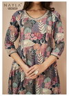 Nayla Nihar Cotton Printed Anarkali Kurti With Bottom Dupatta Wholesale Online

